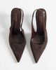 SIMMI Shoes Simmi London Laylin pointed toe slingback heeled pumps in brown suedette - 2