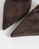 SIMMI Shoes Simmi London Laylin pointed toe slingback heeled pumps in brown suedette - 3