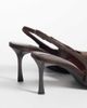 SIMMI Shoes Simmi London Laylin pointed toe slingback heeled pumps in brown suedette - 4