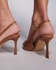 SIMMI Shoes SIMMI London Laylin slingback heeled shoes in camel patent-Brown - 4