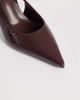 SIMMI Shoes Simmi London Lirien pointed slingback pumps in burgundy crinkle PU-RED - 3