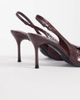 SIMMI Shoes Simmi London Lirien pointed slingback pumps in burgundy crinkle PU-RED - 4