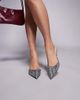 SIMMI Shoes Simmi London Lisa heeled mules in black gingham - 1