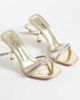 SIMMI Shoes Simmi London Maelis embellished heeled sandals in gold mirror - 2
