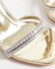 SIMMI Shoes Simmi London Maelis embellished heeled sandals in gold mirror - 4