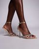 SIMMI Shoes Simmi London Miletus embellished heeled sandals in gold mirror - 1