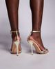 SIMMI Shoes Simmi London Miletus embellished heeled sandals in gold mirror - 3
