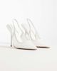 SIMMI Shoes SIMMI London Morley slingback heeled pumps in white mesh - 2