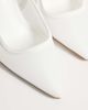 SIMMI Shoes SIMMI London Morley slingback heeled pumps in white mesh - 4