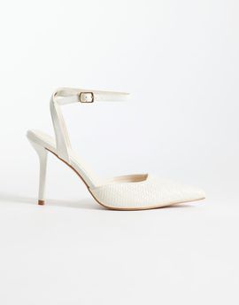 SIMMI Shoes SIMMI London Nella woven heeled shoes in stone-Neutral