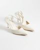 SIMMI Shoes SIMMI London Nella woven heeled shoes in stone-Neutral - 2