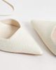 SIMMI Shoes SIMMI London Nella woven heeled shoes in stone-Neutral - 3