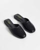 SIMMI Shoes Simmi London Nichola woven flat mules in black - 1