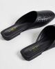 SIMMI Shoes Simmi London Nichola woven flat mules in black - 4