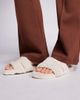 SIMMI Shoes Simmi London Polar fluffy slippers in cream-White - 2