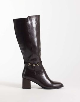 SIMMI Shoes Simmi London Romee knee boots with horsebit detail in brown