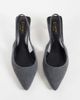 SIMMI Shoes SIMMI London Sadel textured slingback heeled shoes in gray - 2