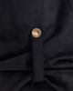 SIMMI Shoes Simmi London Serene ruched knee boots with gold detail in black suedette - 2