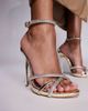 SIMMI Shoes Simmi London Solar embellished heeled sandals in silver and gold - 3