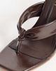SIMMI Shoes Simmi London Solea toe post heeled sandals in chocolate-Brown - 3