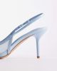 SIMMI Shoes Simmi London Susanna slingback heeled shoes in blue mesh - 3