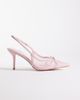 SIMMI Shoes Simmi London Susanna slingback heeled shoes in pink mesh - 1
