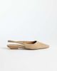 SIMMI Shoes Simmi London Teri slingback pointed flat shoes in embossed beige-Neutral - 1