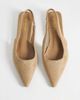SIMMI Shoes Simmi London Teri slingback pointed flat shoes in embossed beige-Neutral - 2