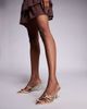 SIMMI Shoes Simmi London Thor heeled mule sandals in gold metallic PU - 3