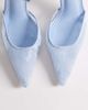 SIMMI Shoes Simmi London Ursula slingback heeled shoes in blue lace - 2