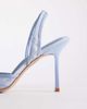 SIMMI Shoes Simmi London Ursula slingback heeled shoes in blue lace - 3