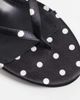 SIMMI Shoes Simmi London wedge toe thong sandals in black polka dot - 3