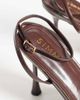 SIMMI Shoes Simmi London Wide Fit Deja heeled sandals with knot detail in brown PU - 2
