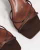 SIMMI Shoes Simmi London Wide Fit Eleonoora Strappy heeled sandal in brown satin - 3
