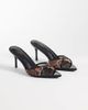 SIMMI Shoes Simmi London Wide Fit Jessyca heeled mules in leopard mesh-Brown - 2
