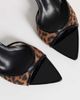 SIMMI Shoes Simmi London Wide Fit Jessyca heeled mules in leopard mesh-Brown - 3