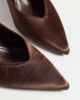 SIMMI Shoes Simmi London Wide Fit Sonika tie leg heeled pumps in chocolate satin-Brown - 3