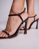 Simmi Wide Fit Simmi London Aeros Wide Fit barely there heeled sandals in chocolate brown - 2