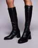 Simmi Wide Fit Simmi London Cole Wide Fit block heeled knee boots in black - 1