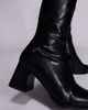 Simmi Wide Fit Simmi London Cole Wide Fit block heeled knee boots in black - 3