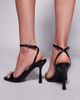 Simmi Wide Fit Simmi London Dola Wide Fit strappy mid heeled sandals in black - 3
