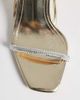 Simmi Wide Fit Simmi London Gillespie Wide Fit high heeled sandals in gold mirror - 2