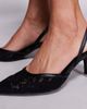 Simmi Wide Fit Simmi London Gracelyn Wide Fit pointed heeled mule in black lace - 2