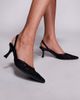 Simmi Wide Fit Simmi London Gracelyn Wide Fit pointed heeled mule in black lace - 4