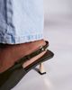 Simmi Wide Fit Simmi London June Wide Fit pointed slingback kitten heels in beige patent-Green - 2