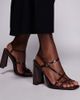 Simmi Wide Fit Simmi London Malinda Wide Fit block heeled strappy sandals in brown - 1