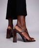 Simmi Wide Fit Simmi London Malinda Wide Fit block heeled strappy sandals in brown - 4