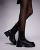 Simmi Wide Fit Simmi London Paulie Wide Fit chunky low ankle boots in black - 4