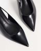 Simmi Wide Fit Simmi London Rosalind Wide Fit kitten heel slingback shoes in black - 3