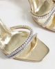 Simmi Wide Fit Simmi London Sibelle Wide Fit embellished heeled sandals in gold mirror - 4